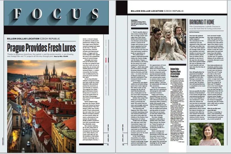 Náhledový obrázek k článku Česká republika jako lokace snů v magazínu Variety